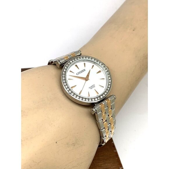 Citizen Womens Watch ER0216-67D Quartz White Mother of Pearl Dial Two Tone Steel - Picture 5 of 14